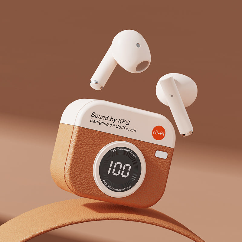 TWS Wireless Earbuds with LED Display, Bluetooth 5.4 Earphones, 36H Playtime, Built-in Mic, IPX5 Sweatproof for Sports