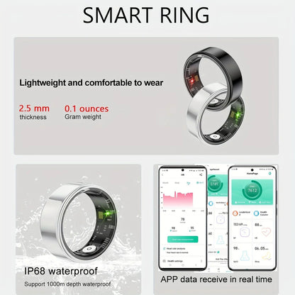 Smart Ring For Sleep Tracking  Motion Monitoring Compatible With IPhone Android  Ideal Smart Gift F 2