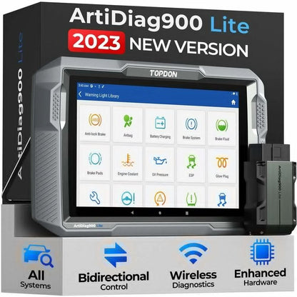 TOPDON ArtiDiag Lite Wireless Scanner, OBD2 Bi-Directional Diagnostic Tool, All Systems Scan, Free Lifetime Upgrade