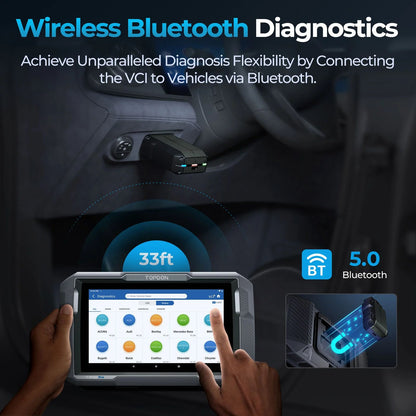 TOPDON ArtiDiag Lite Wireless Scanner OBD2 BiDirectional Diagnostic Tool All Systems Scan Free Life 4