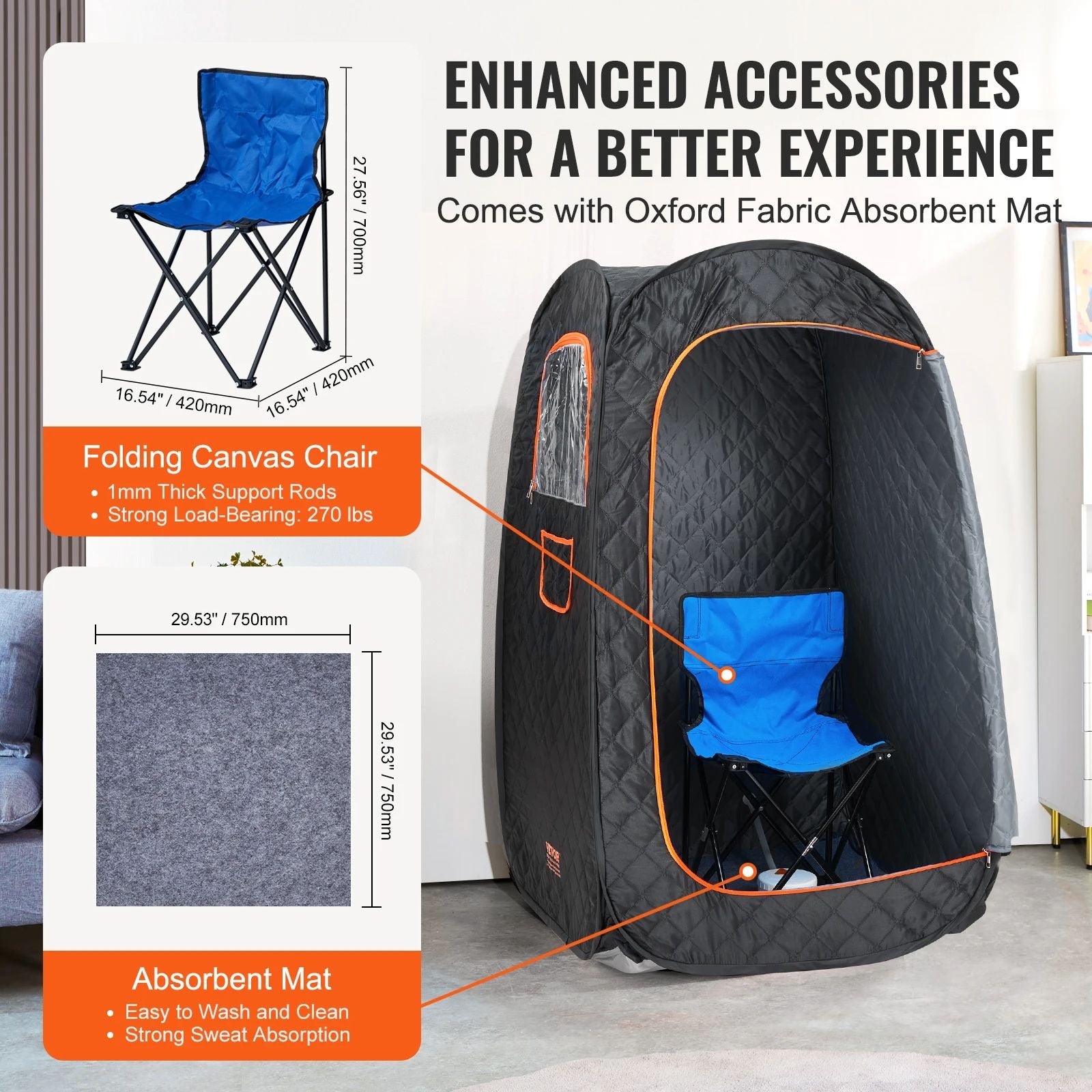 Portable Steam Sauna Tent Personal Home Detox Relaxation  Therapeutic SPA With Remote Control 4