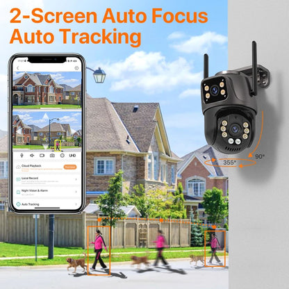 HD Triple Lens WiFi IP Camera 3 Lens Outdoor Security Camera With Motion Detection Waterproof CCTV  2