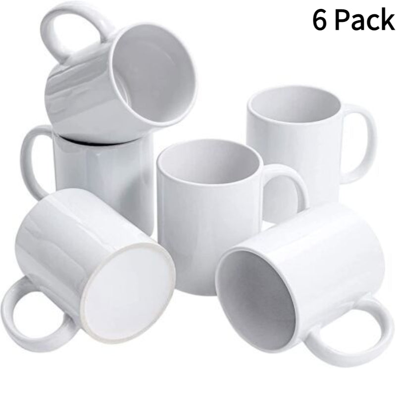 Blank Sublimation Mugs Set OZ Classic Coffee Cups With Handles DIY Latte Mug For Personalized Gifts 6