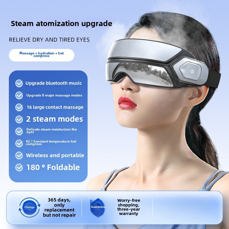 Foldable Eye Massage Instrument Atomized Steam Bone Conduction Air Pressure  Vibrator For Deep Reli 6