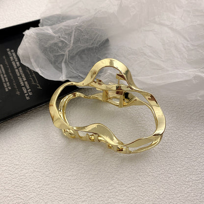 Hollow Liquid Hair Clips Metal Hair Claw Hairclip For Women Crab Fashion Accessories  Headband Hair 3