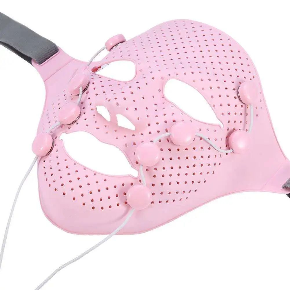 Electric Beauty Massager Anti Wrinkle Magnet Facial Massage Mask, Silicone SPA Face Mask for Skin Firming & Lifting Care