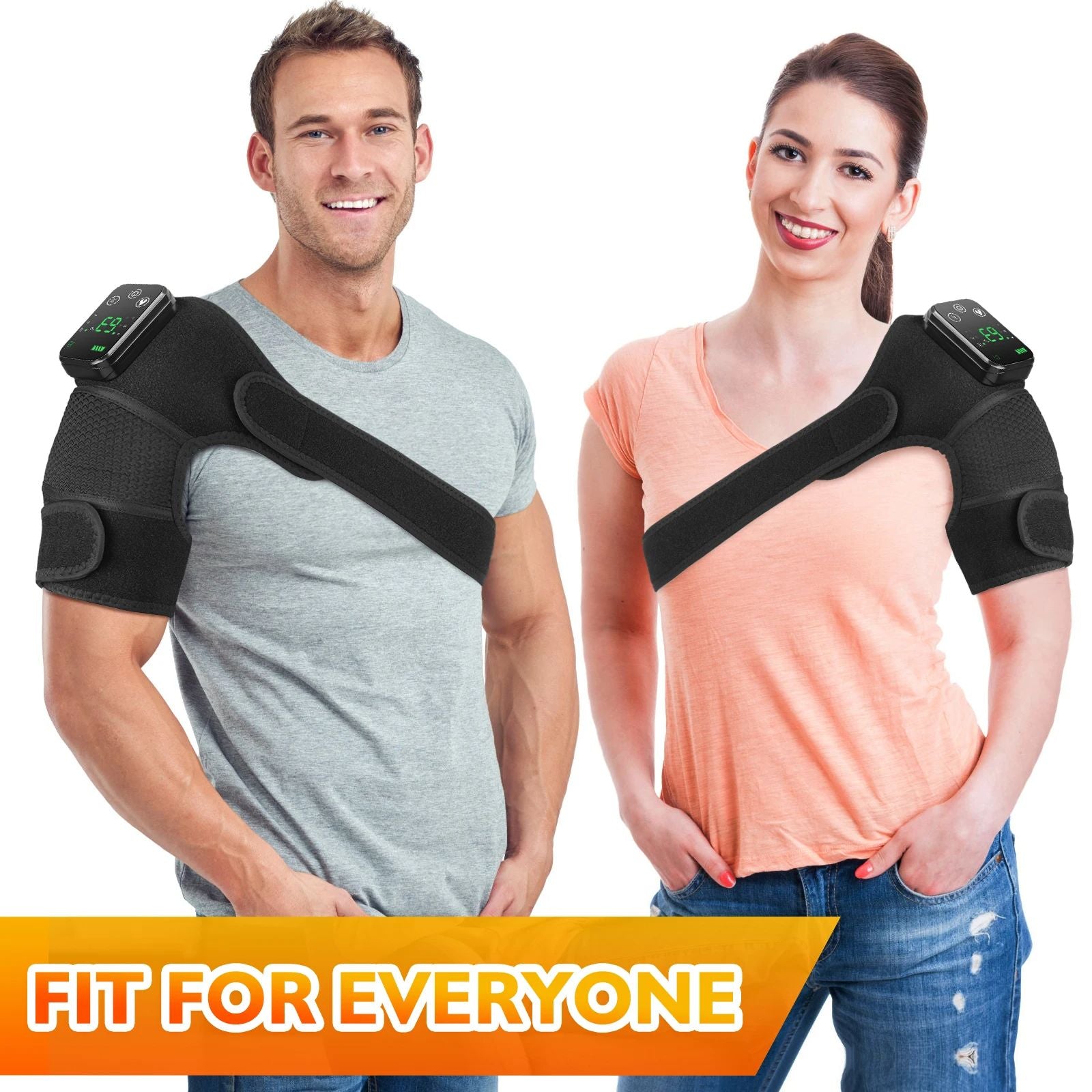 Electric Shoulder Heating Pad With 3 Speed Vibration  Thermal Massager For Shoulder Neck  Muscle Re 2