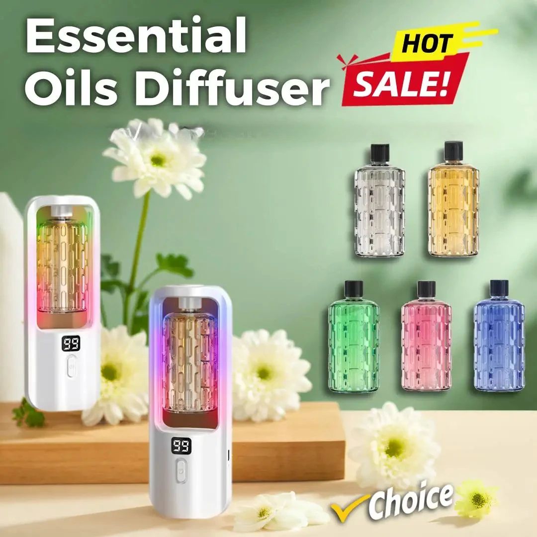 5-Gear Aroma Diffuser Essential Oil Fragrance Machine with Wall-Mounted Humidifier, Air Freshener for Bedroom & Toilet