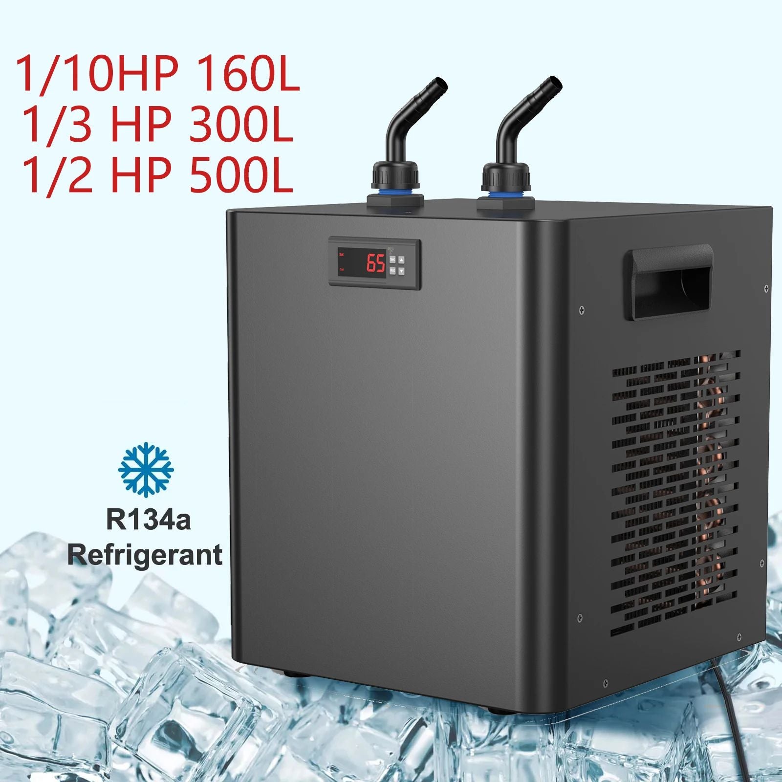 Aquarium Chiller Hydroponic Water Cooler Fish Tank Cooling System for Axolotl Reef Shrimp Coral Fresh