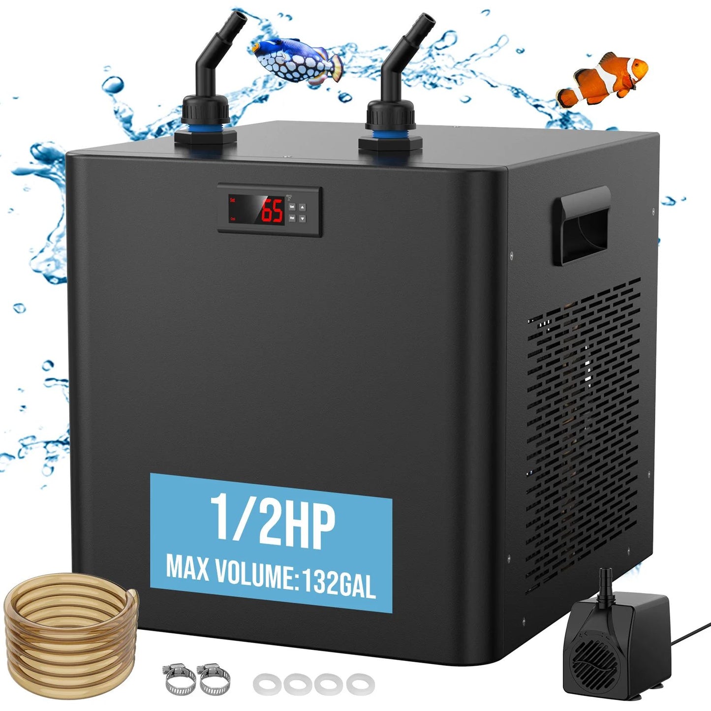 Aquarium Chiller Hydroponic Water Cooler Fish Tank Cooling System For Axolotl Reef Shrimp Coral Fre 7