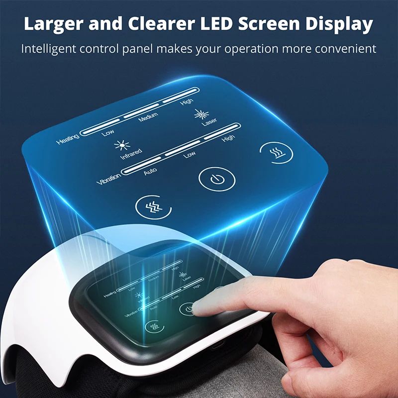 Wireless Medcursor Electric Heating Massage Knee Pad Heated Knee Massager With Vibration Hot Compre 3