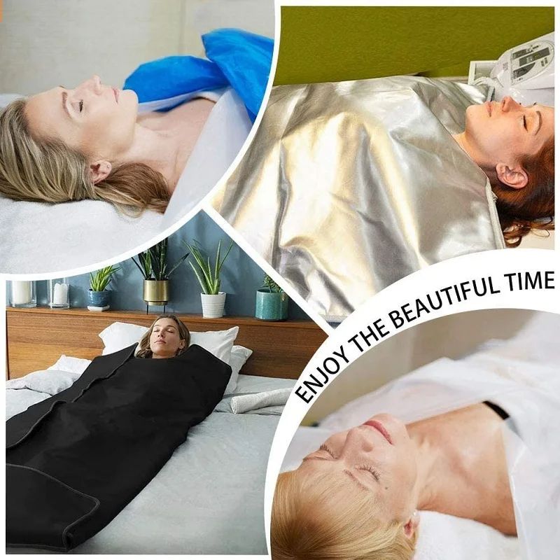 50 Pcs Disposable Infrared Sauna Blanket Bags PVC Plastic Sheeting For Body Wrap Spa Weight Loss  T 5