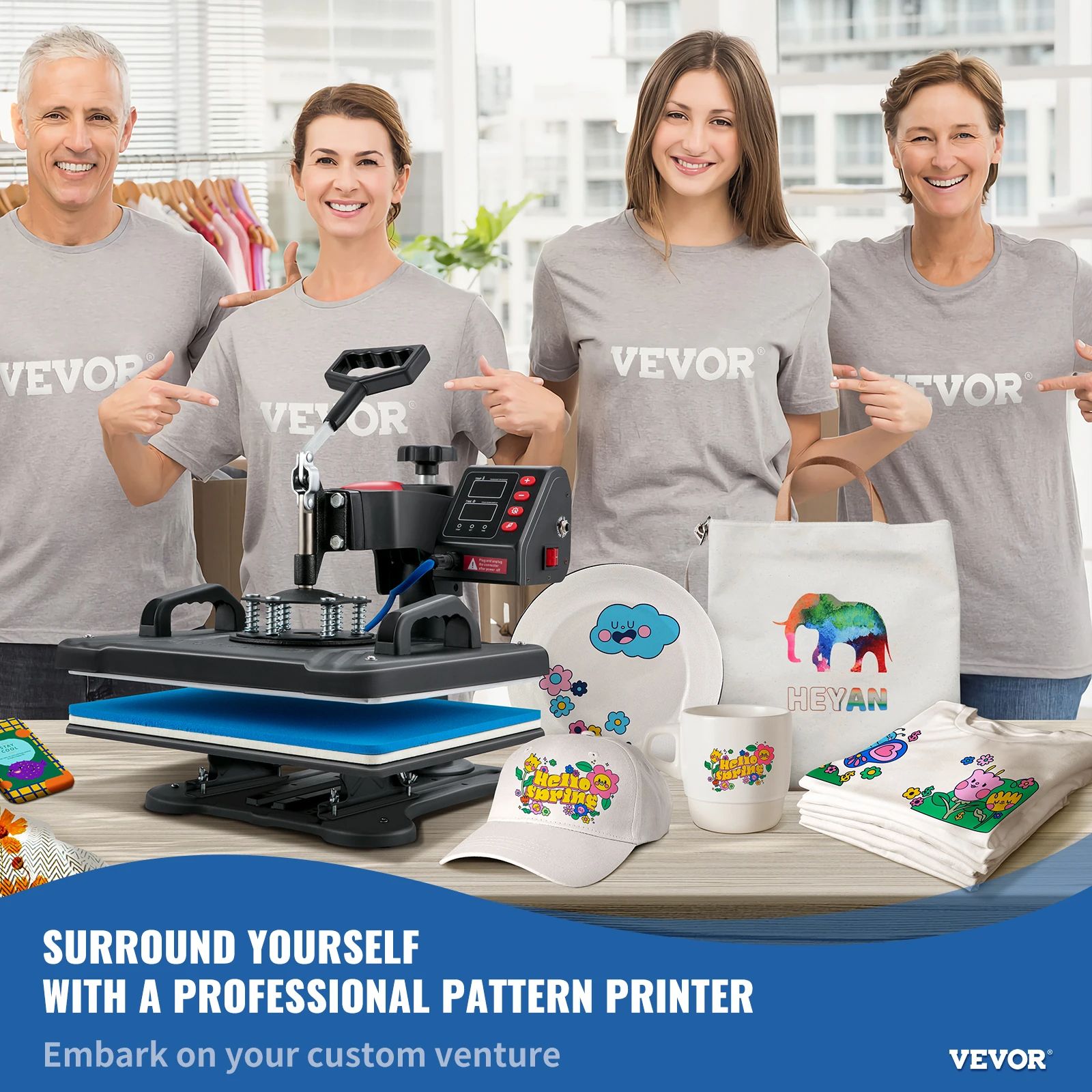 Heat Press Machine Clamshell Sublimation Transfer Printer With Digital Precise Temperature Control 1