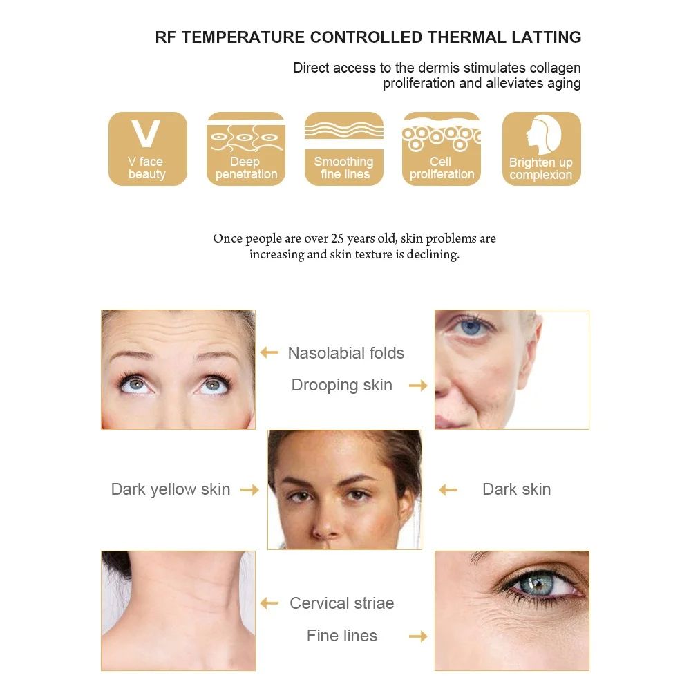 Professional Face Lifting Machine AntiAging Skin Tightening Device For Wrinkle Removal Facial Firmi 2