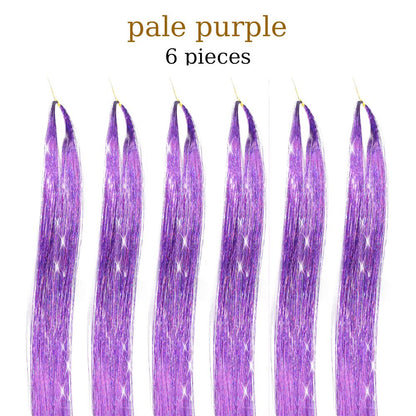 48 Inch Fairy Hair Tinsel Kit  1200 Sparkling Hair Extensions In 12 Colors 7