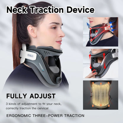 Inflatable Cervical Traction Device Neck Stretcher  Posture Corrector With Adjustable Support For P 1