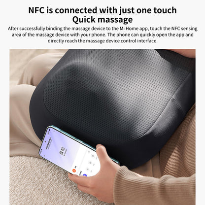 Smart Waist Massager With Hot Compress Back  Shoulder Massager Adjustable Heat APPControlled 5