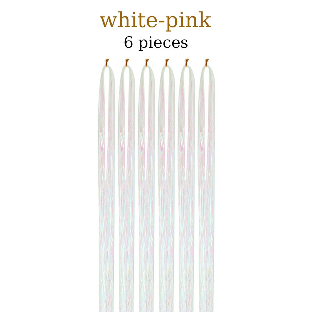 48 Inch Fairy Hair Tinsel Kit  1200 Sparkling Hair Extensions In 12 Colors 12