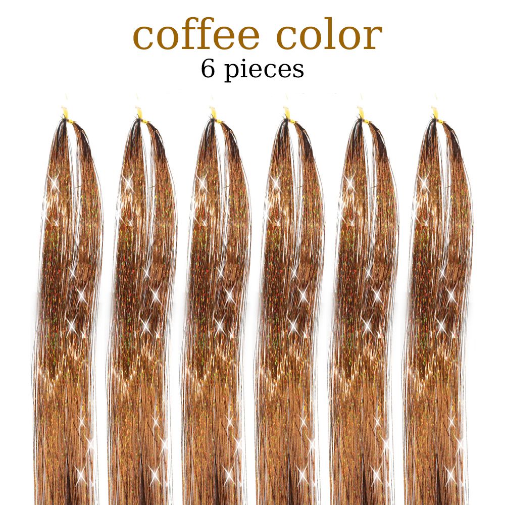 48 Inch Fairy Hair Tinsel Kit  1200 Sparkling Hair Extensions In 12 Colors 15
