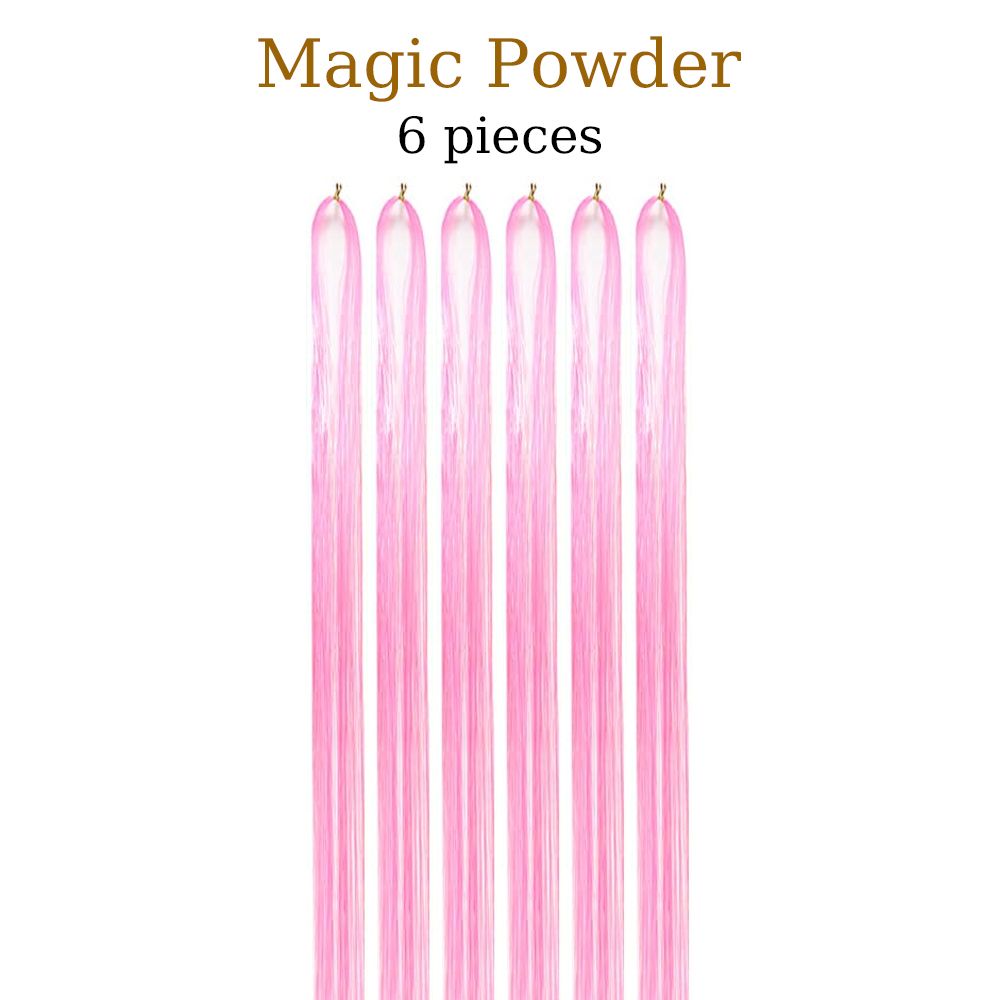 48 Inch Fairy Hair Tinsel Kit  1200 Sparkling Hair Extensions In 12 Colors 17