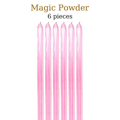 48 Inch Fairy Hair Tinsel Kit  1200 Sparkling Hair Extensions In 12 Colors 17
