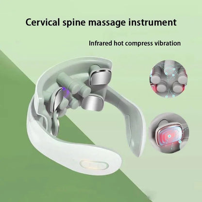 Neck Massager With Intelligent Charging Heating Hot Pressing Magnetic Pulse Therapy Portable Fashio 3