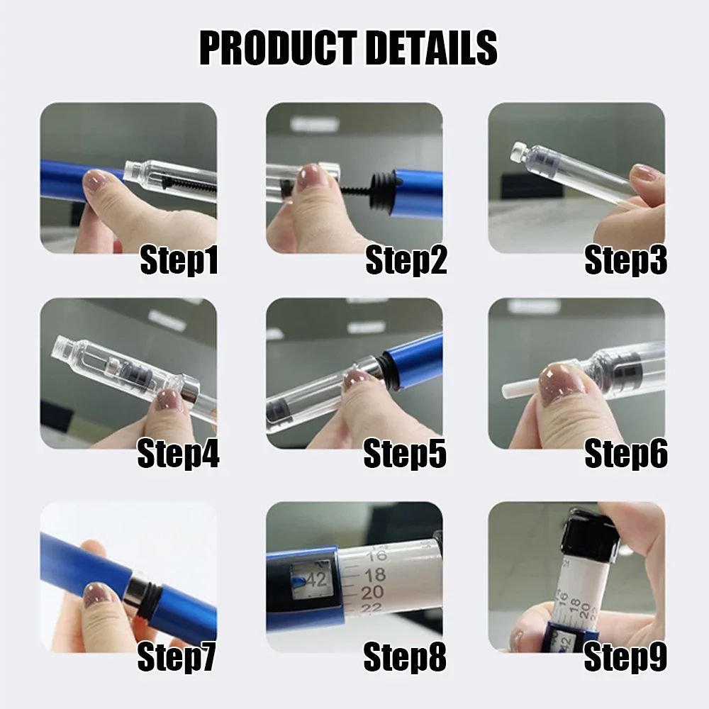 Magic Pen With Insulin Cartridges For Tattoo Pen  Aesthetic Injections Empty Cassette Bottles For L 2