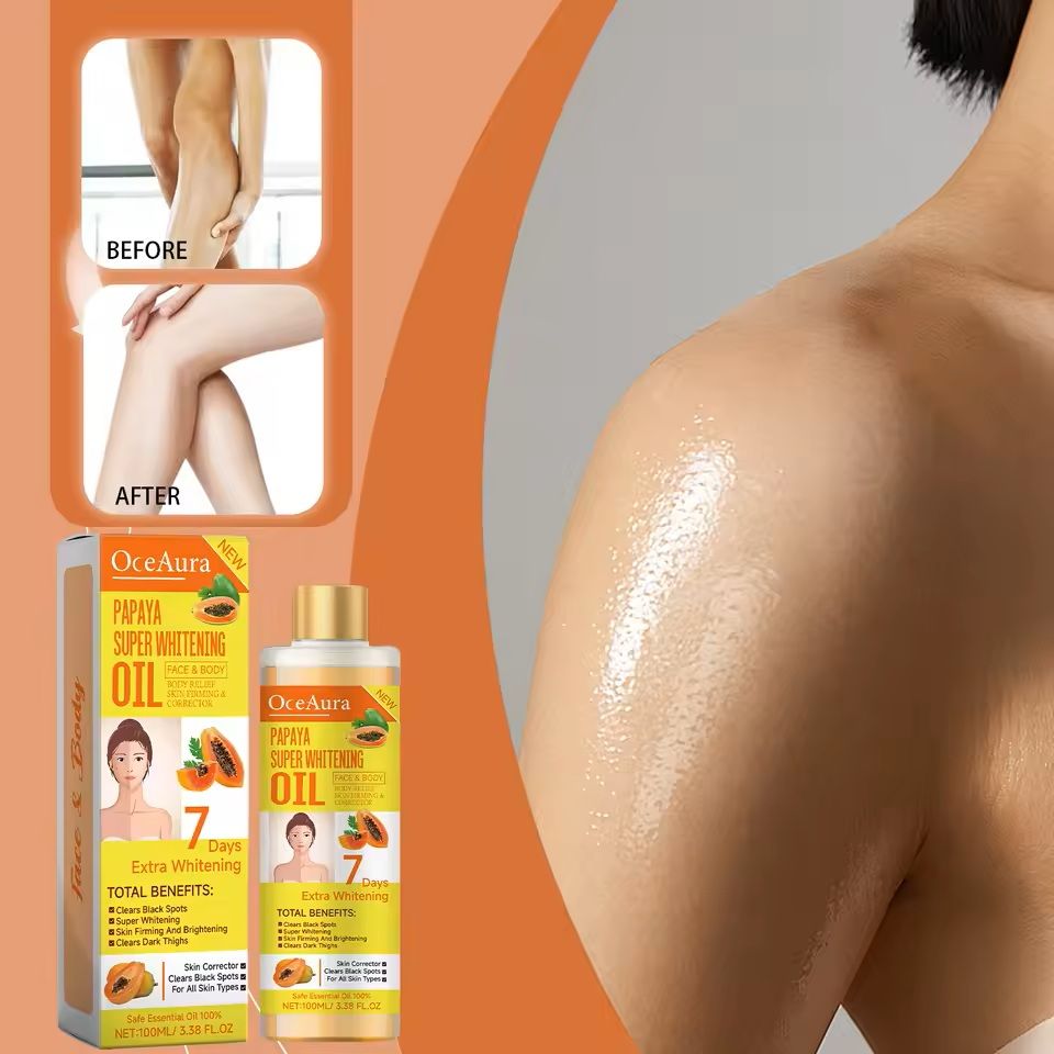 Papaya Whitening Body Oil Moisturizer for Face and Body