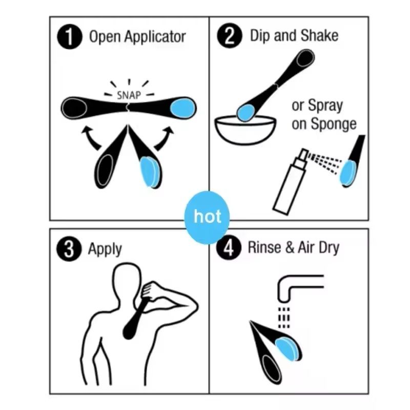 Self Lotion And Sunscreen Back Applicator Stick 3