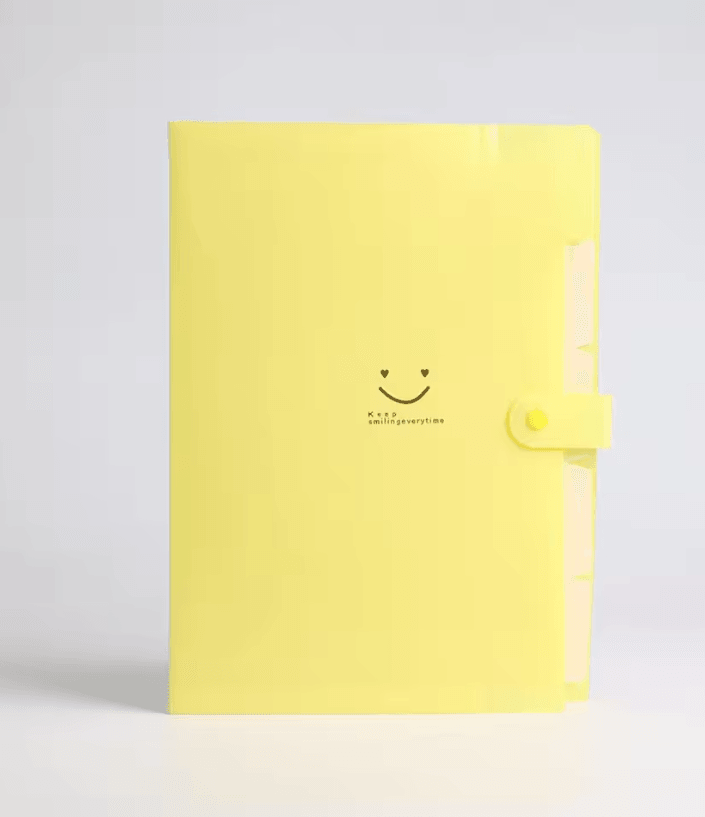 5 Pocket A4 Accordion File Folder  Durable Plastic Document Organizer With Test Roll Holder 7