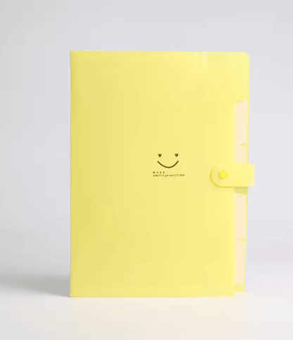 5 Pocket A4 Accordion File Folder  Durable Plastic Document Organizer With Test Roll Holder 7