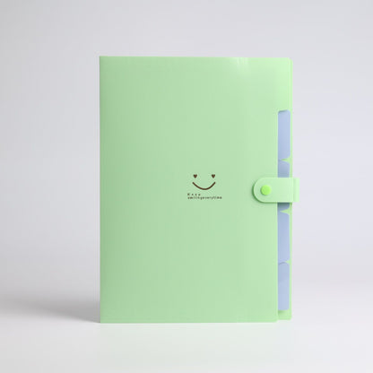 5 Pocket A4 Accordion File Folder  Durable Plastic Document Organizer With Test Roll Holder 6