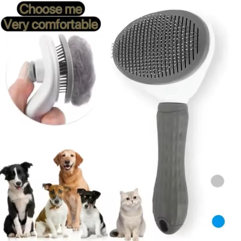 Self Cleaning Pet Hair Brush for Dogs and Cats