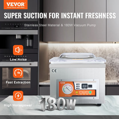 Chamber Vacuum Sealer Heavy Duty Kitchen Vacuum Packing Machine For Home Meats Marinades  Wet Foods 1