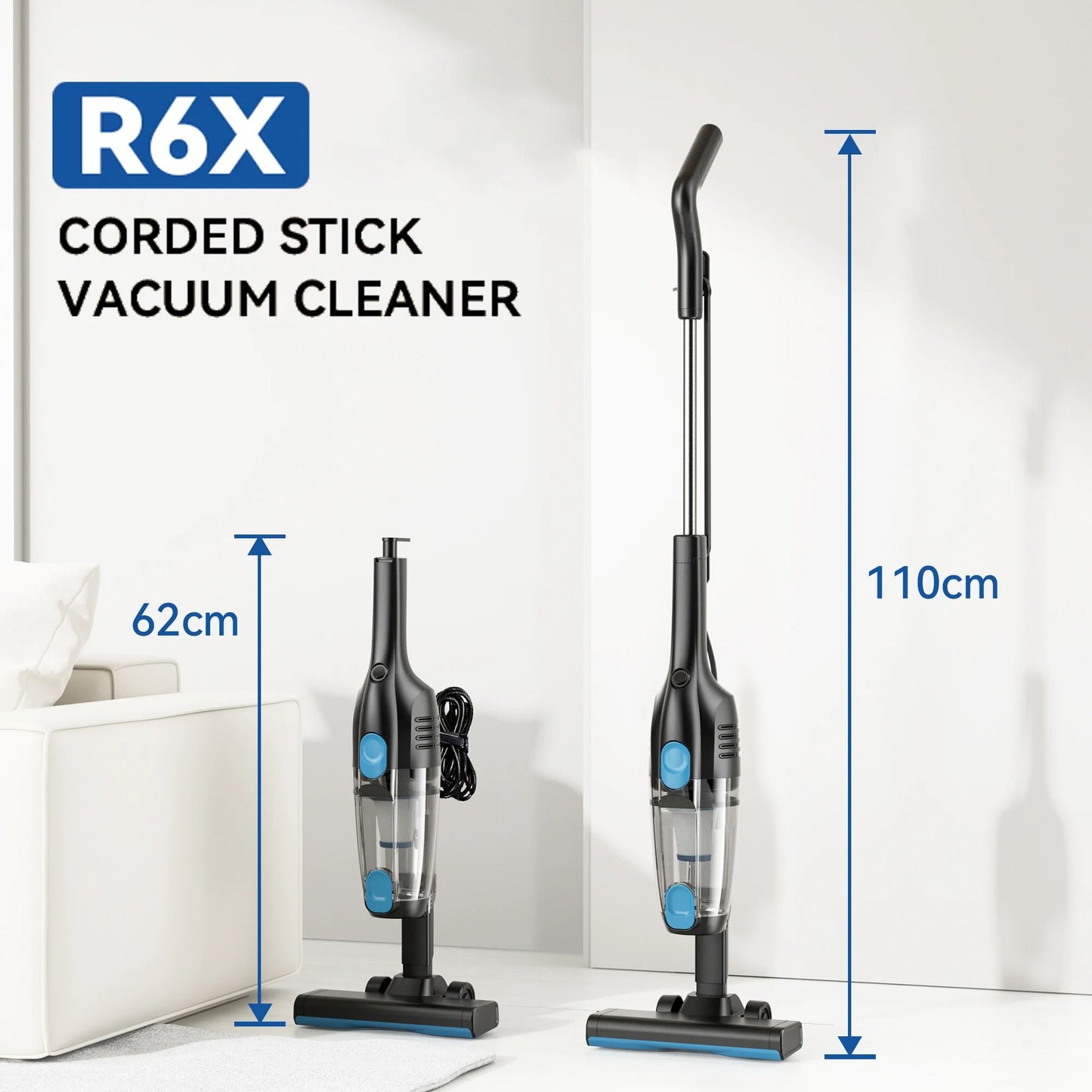 1 INSE R3S Corded Vacuum Cleaner Powerful Suction Extra Long Cord Handheld For Car Cleaning  Hard F 7