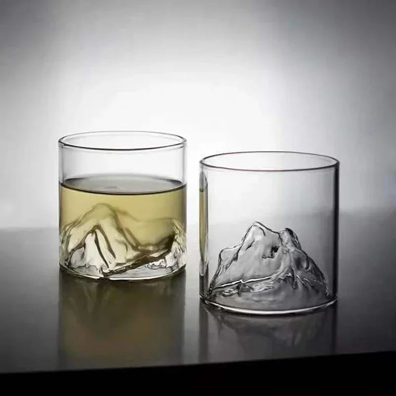 Creative Glass Mountain Viewing Cup Japanese Style Mountain Teacup High Beauty Household Water Mug  2