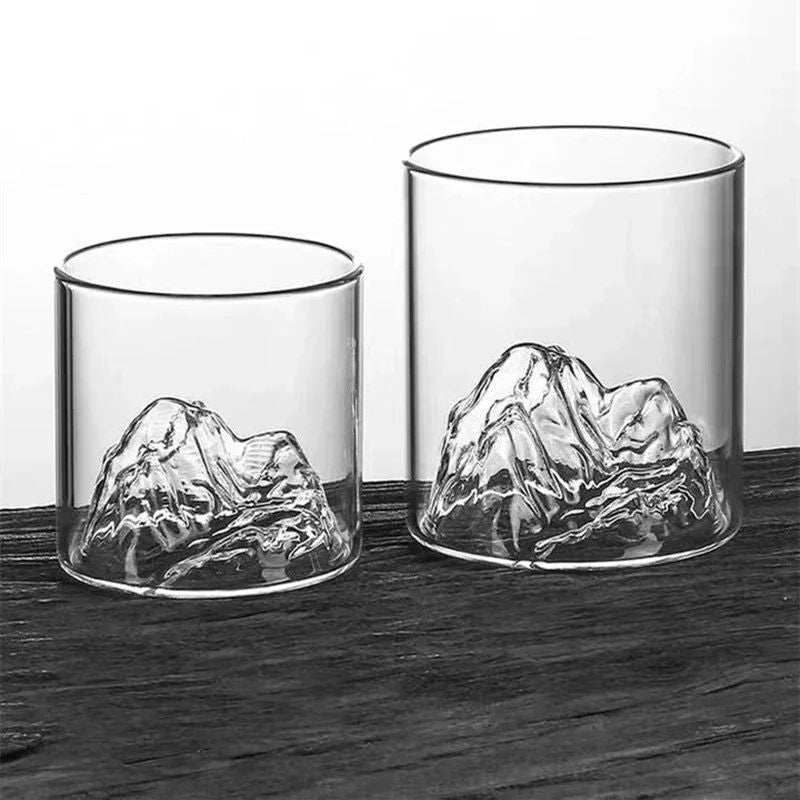 Creative Glass Mountain Viewing Cup Japanese Style Mountain Teacup High Beauty Household Water Mug  5
