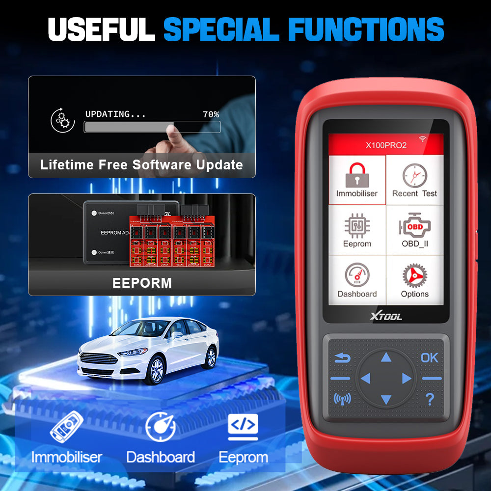 XTOOL X100Pro2 Professional OBD Scanner Key Programmer  Immobilizer With EEPROM Adapter 4