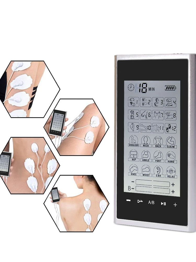 24Mode TENS Unit Muscle Stimulator  4 Output Channel Electric EMS Massager For Pain Relief  Body Sl 3
