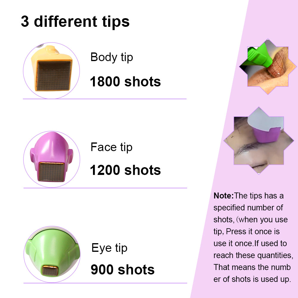 Replacement Skin Care Tips for Face, Eye & Body Rejuvenation Machine Cartridges