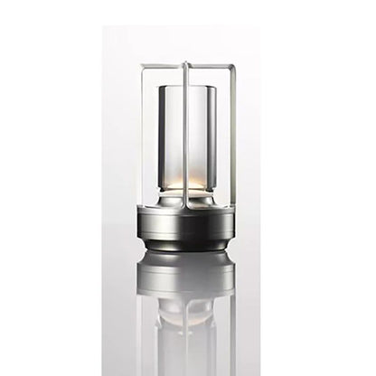 LED Touch Table Lamp Crystal Plastic Bedside Lamp Rechargeable Night Light For Bedroom Restaurant D 8