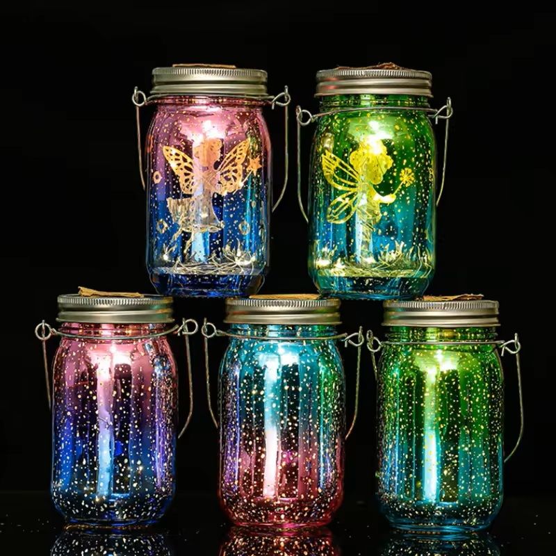 Solar Mason Jar Light for Garden and Patio Decoration