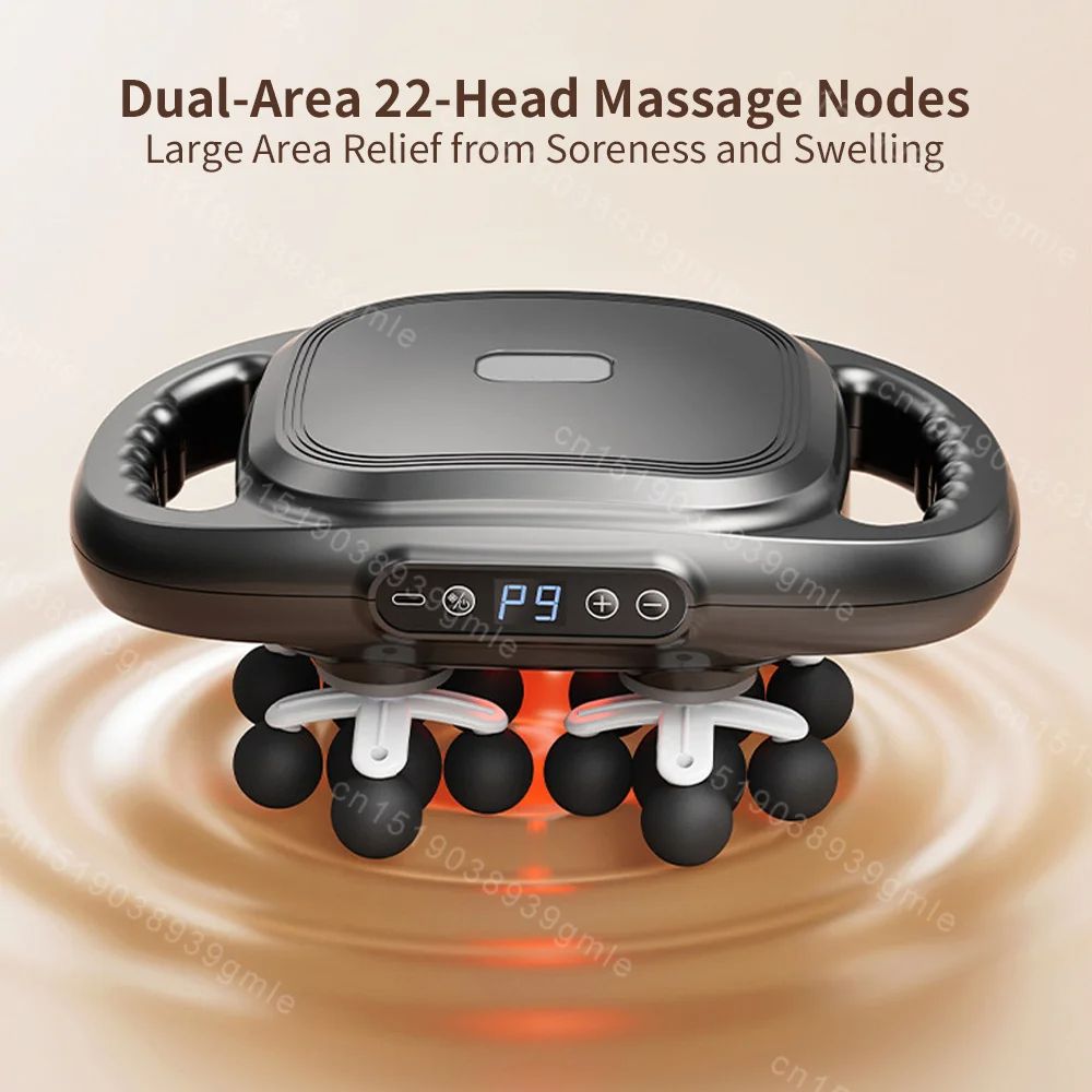 22Head Fascia Gun HighFrequency Vibration Body Massage Gun For Back Waist Neck Shoulder Deep Muscle 4