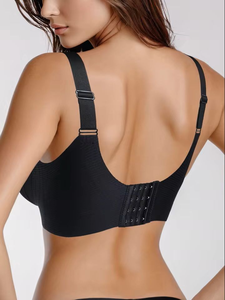 Seamless Wireless Push Up Bra With Removable Pads And Adjustable Band 1