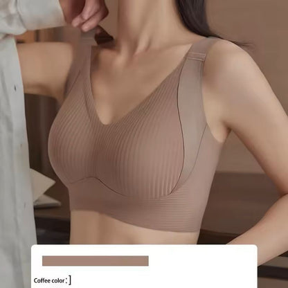 Seamless Wireless Push Up Bra With Removable Pads And Adjustable Band 9