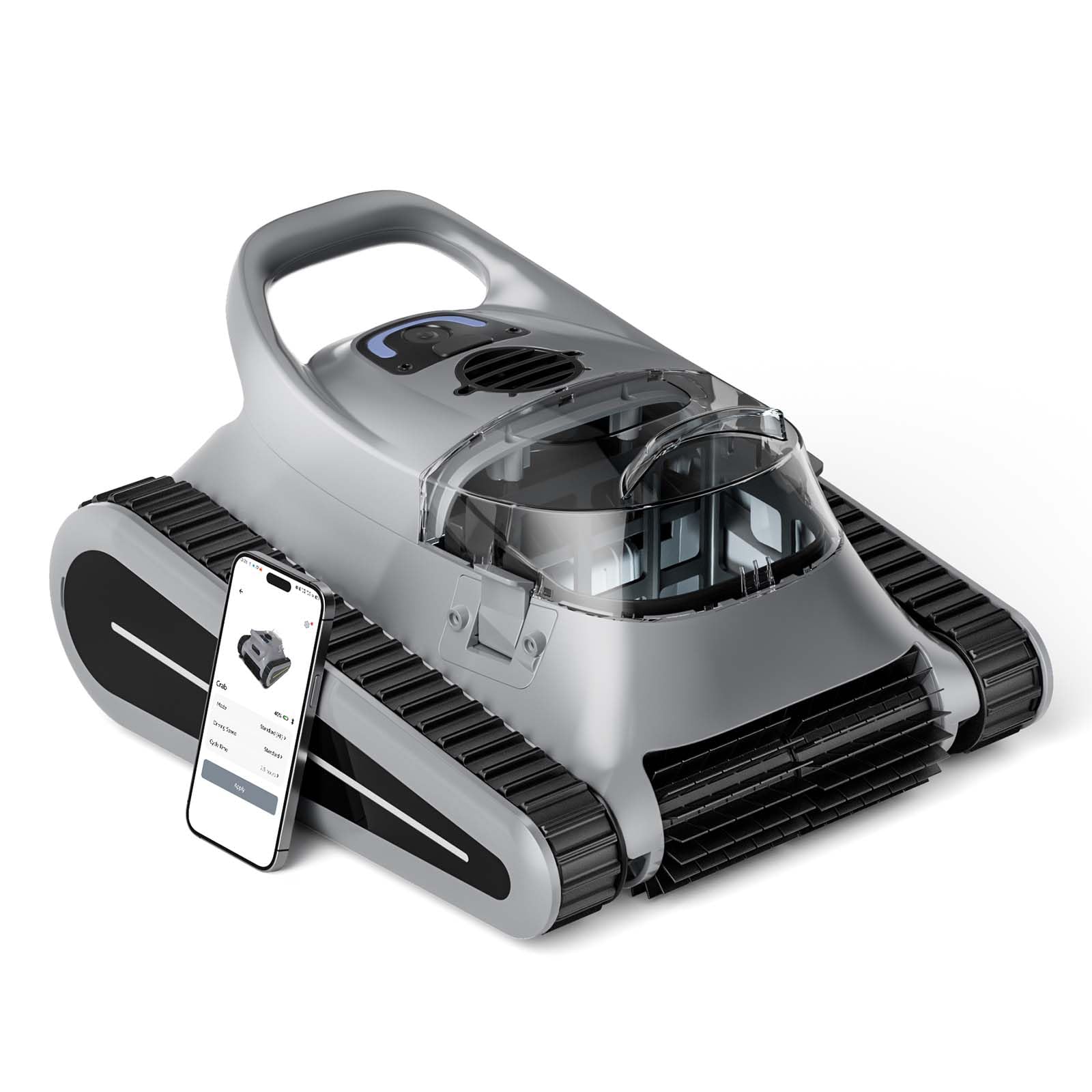 Cordless Robotic Pool Vacuum with Waterline Cleaning for Inground Pools