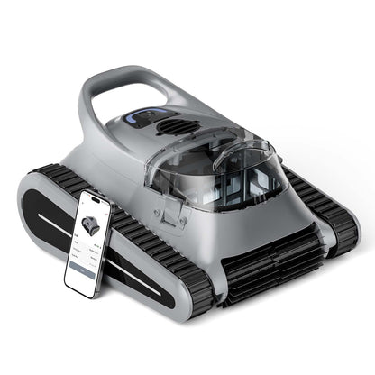 Cordless Robotic Pool Vacuum with Waterline Cleaning for Inground Pools