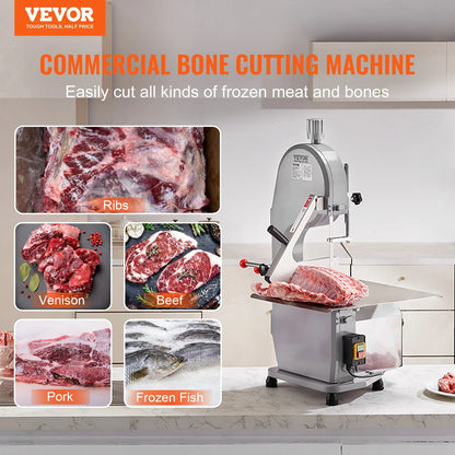 Electric Meat Bone Saw Commercial Stainless Steel Blade Bandsaw Machine For Butcher Shops  Restaura