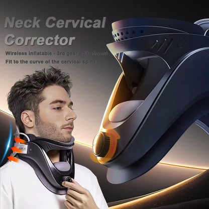 Neck Care Cervical Collar Vertebra Stretch Inflatable Traction Device 1