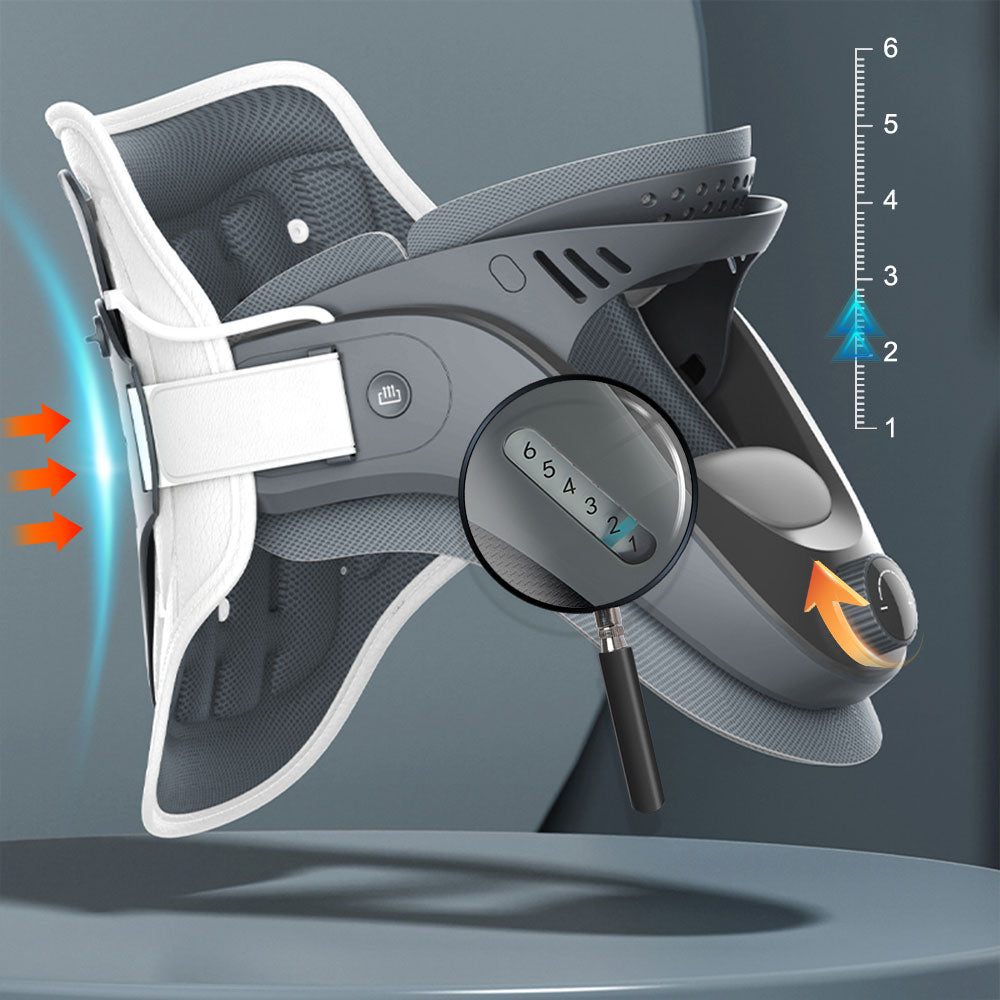 Neck Care Cervical Collar: Vertebra Stretch Inflatable Traction Device